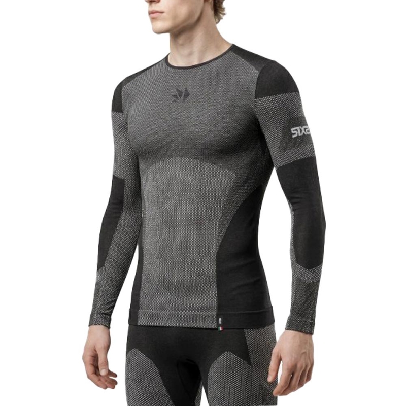 T-shirt fonctionnel à manches longues SIXS BT TS2L V2 noir carbone