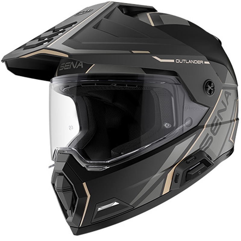 Casque Outlander Mesh avec oreillette, SENA (noir mat)