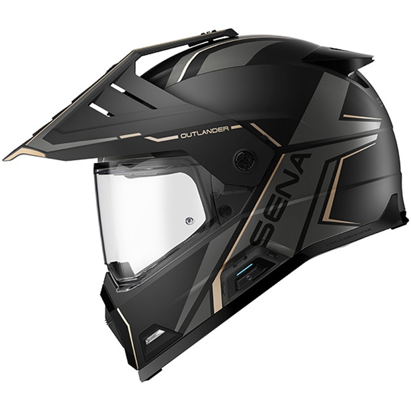 Casque Outlander Mesh avec oreillette, SENA (noir mat)