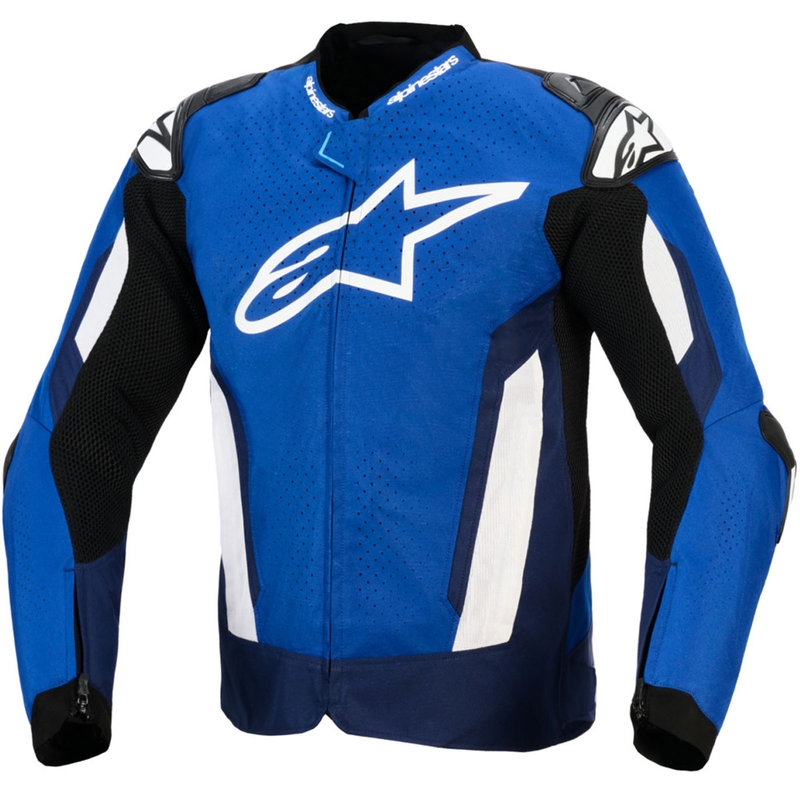 Blouson de moto Alpinestars T-GP Air bleu-blanc-noir