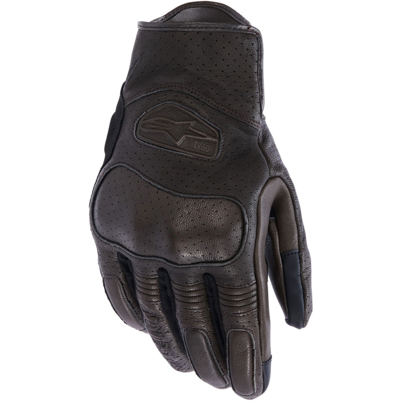 Gants de moto Alpinestars Mustang V3 marron-noir