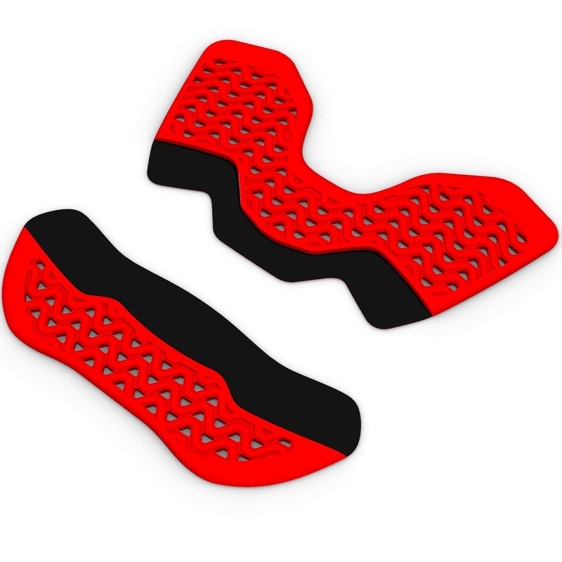 Kit d'adaptateurs pour étendre la protection thoracique du casque ALPINESTARS A-4 PLASMA, rouge