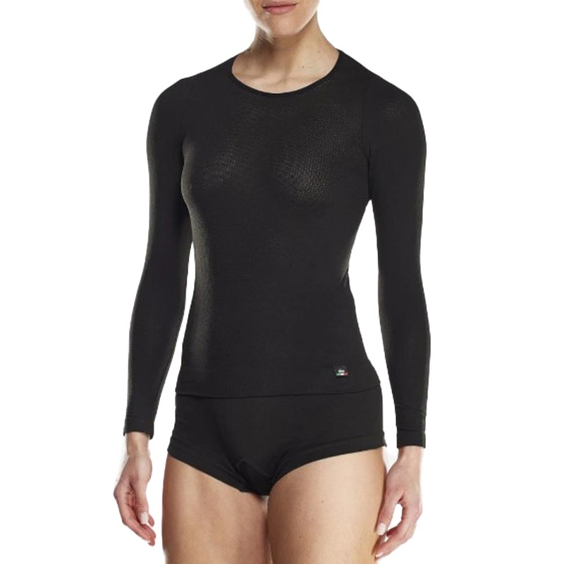 T-shirt fonctionnel à manches longues pour femme SIXS F TS2 noir