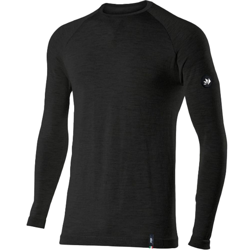 T-shirt thermique à manches longues SIXS TS2 MERINOS noir
