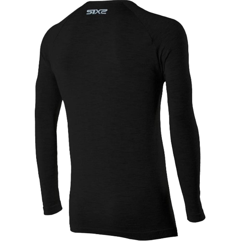 T-shirt thermique à manches longues SIXS TS2 MERINOS noir