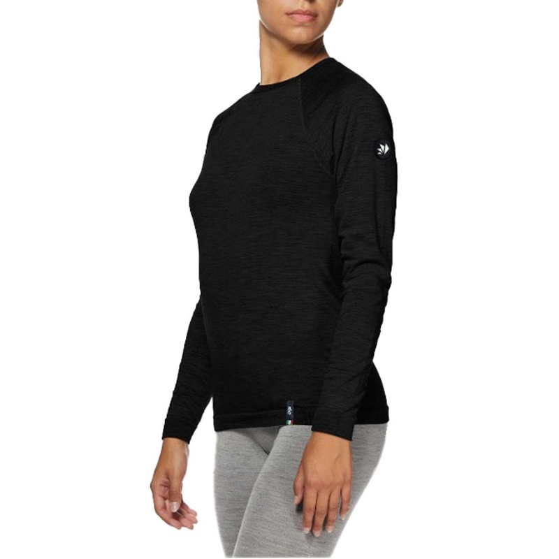 T-shirt thermique à manches longues SIXS TS2 MERINOS noir