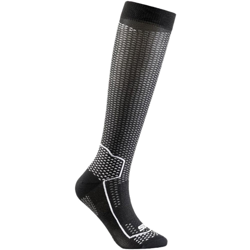 Chaussettes hautes fonctionnelles SIXS LONG V3 noir carbone