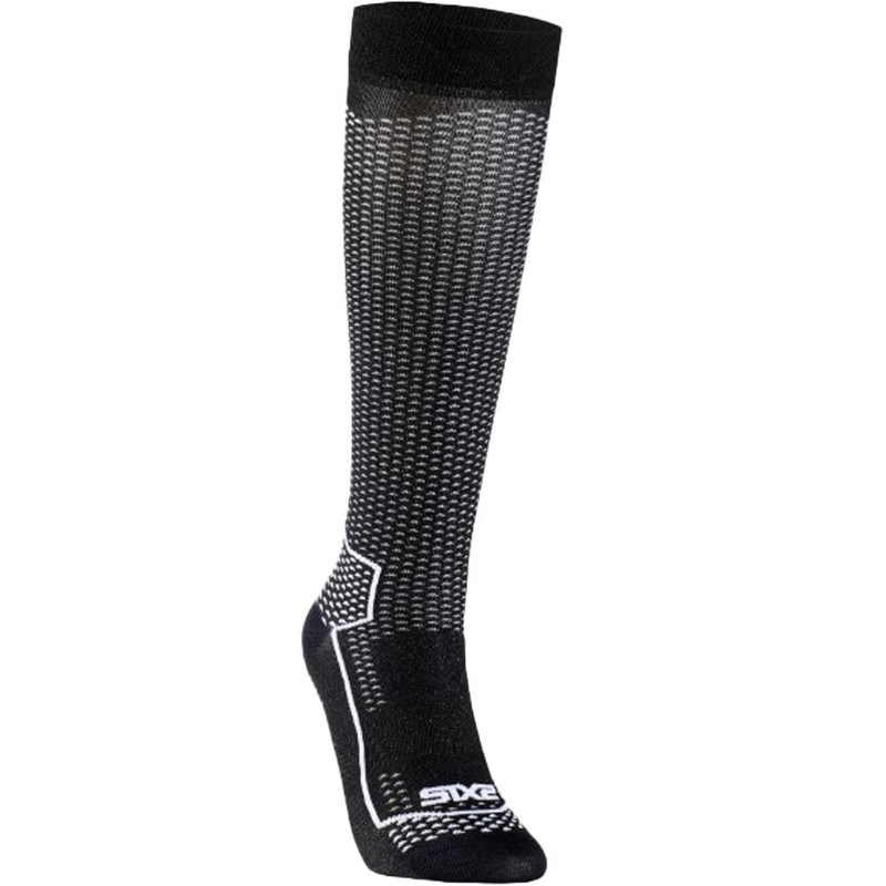 Chaussettes hautes fonctionnelles SIXS LONG V3 noir carbone
