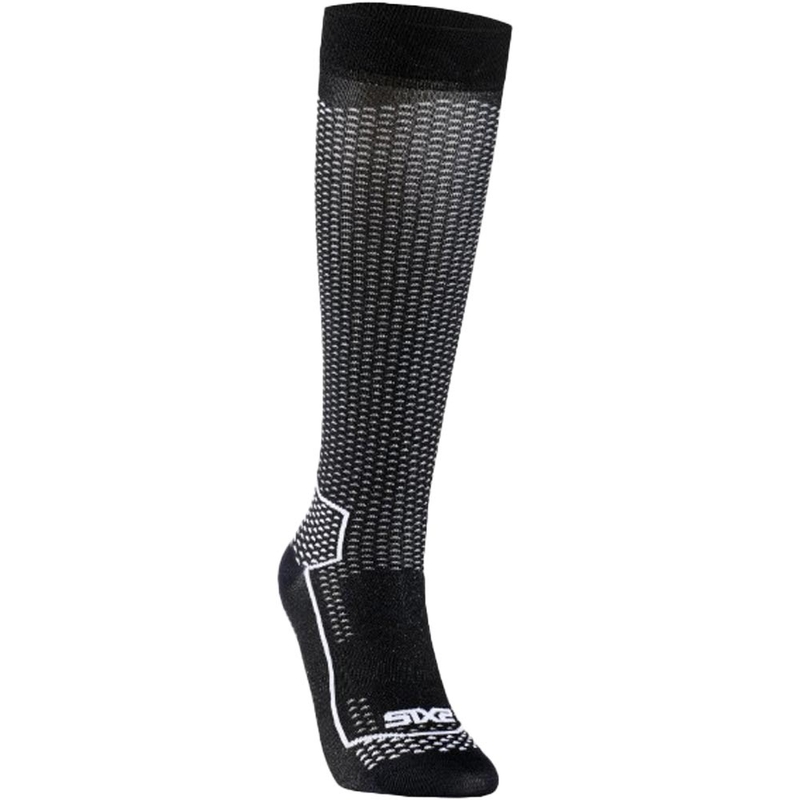 Chaussettes hautes fonctionnelles SIXS LONG V3 noir carbone