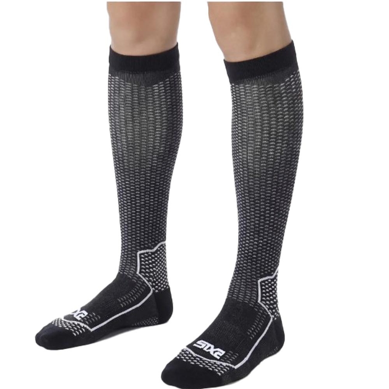 Chaussettes hautes fonctionnelles SIXS LONG V3 noir carbone