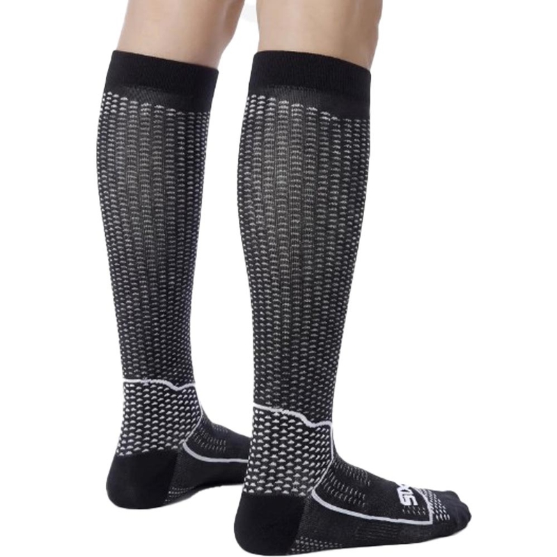 Chaussettes hautes fonctionnelles SIXS LONG V3 noir carbone
