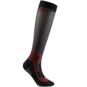 Chaussettes hautes fonctionnelles SIXS LONG V3 noir carbone rouge