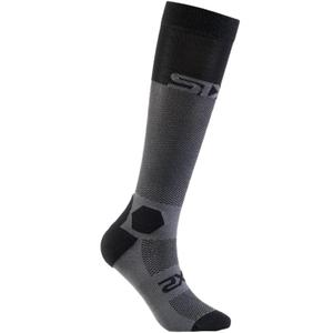 Chaussettes hautes fonctionnelles SIXS LONG RACING V2 noir-gris