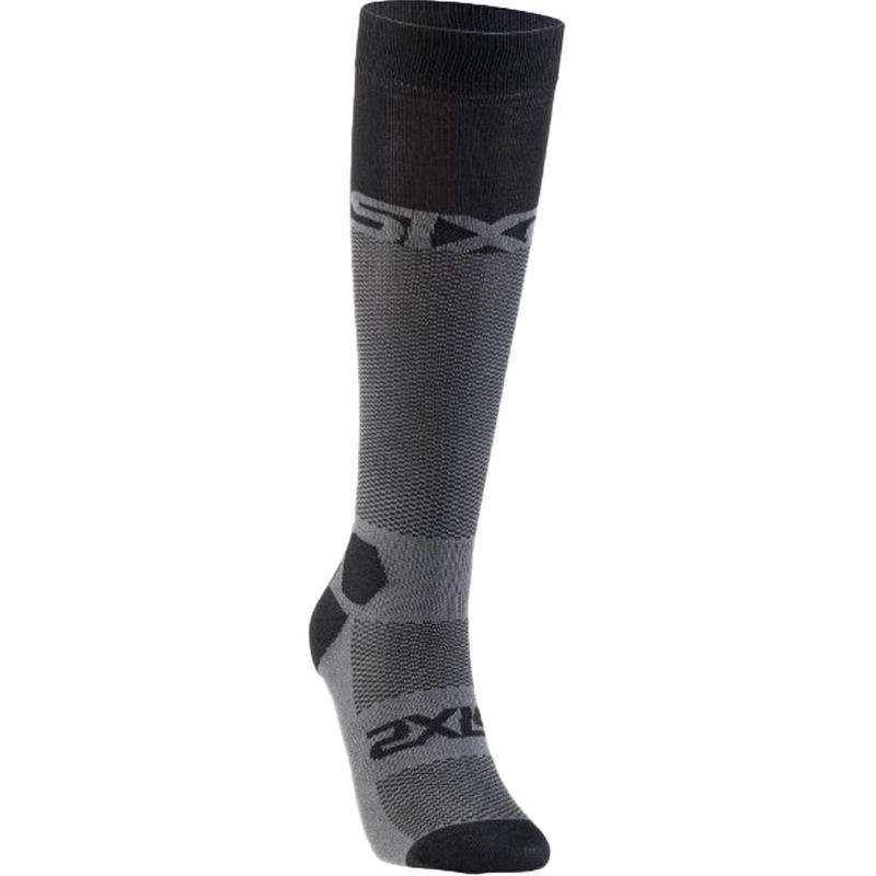 Chaussettes hautes fonctionnelles SIXS LONG RACING V2 noir-gris