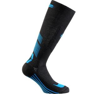 Chaussettes hautes fonctionnelles SIXS MOT V3 noir-bleu