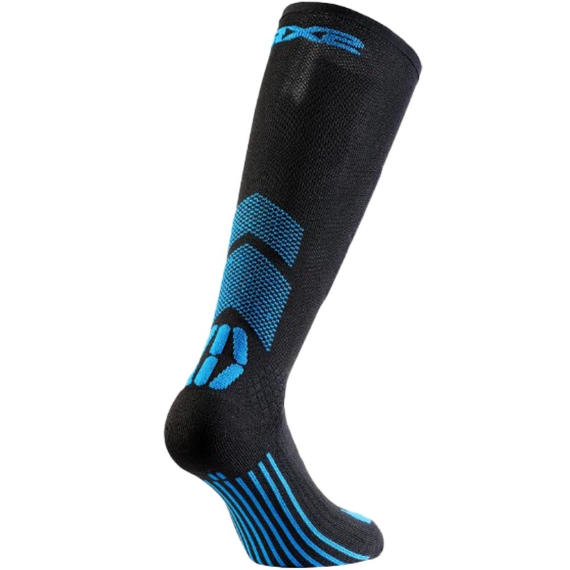 Chaussettes hautes fonctionnelles SIXS MOT V3 noir-bleu