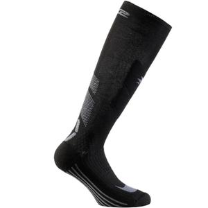 Chaussettes hautes fonctionnelles SIXS MOT V3 noir-gris