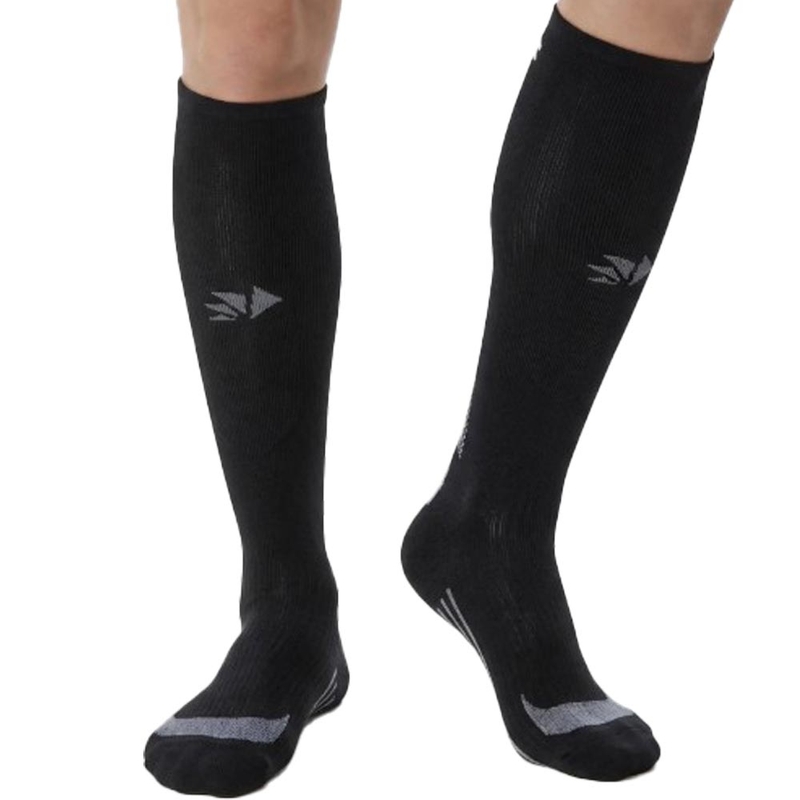 Chaussettes hautes fonctionnelles SIXS MOT V3 noir-gris