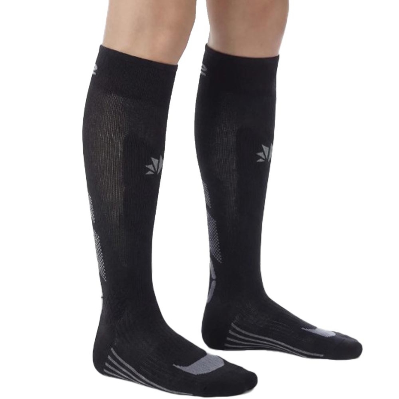 Chaussettes hautes fonctionnelles SIXS MOT V3 noir-gris