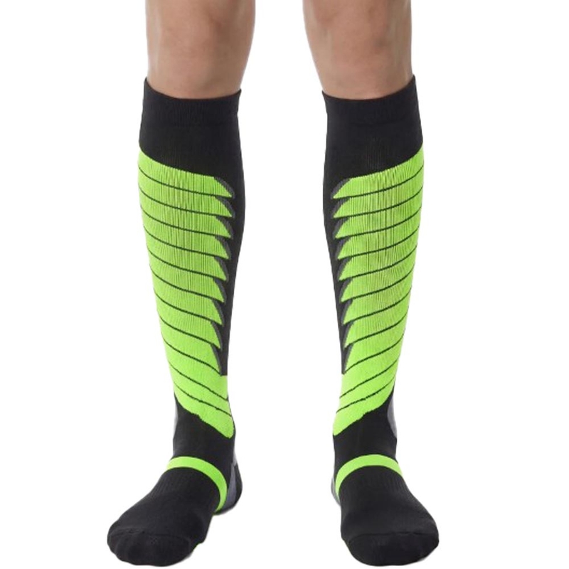 Chaussettes hautes fonctionnelles SIXS SPEED V3 noir-vert