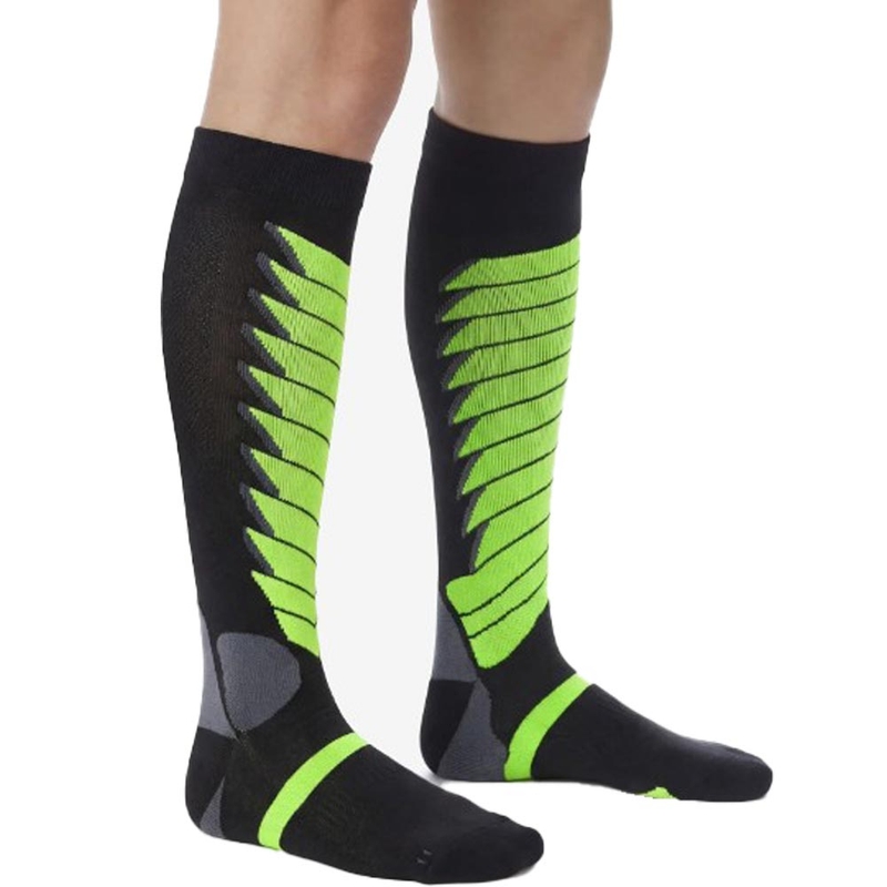 Chaussettes hautes fonctionnelles SIXS SPEED V3 noir-vert