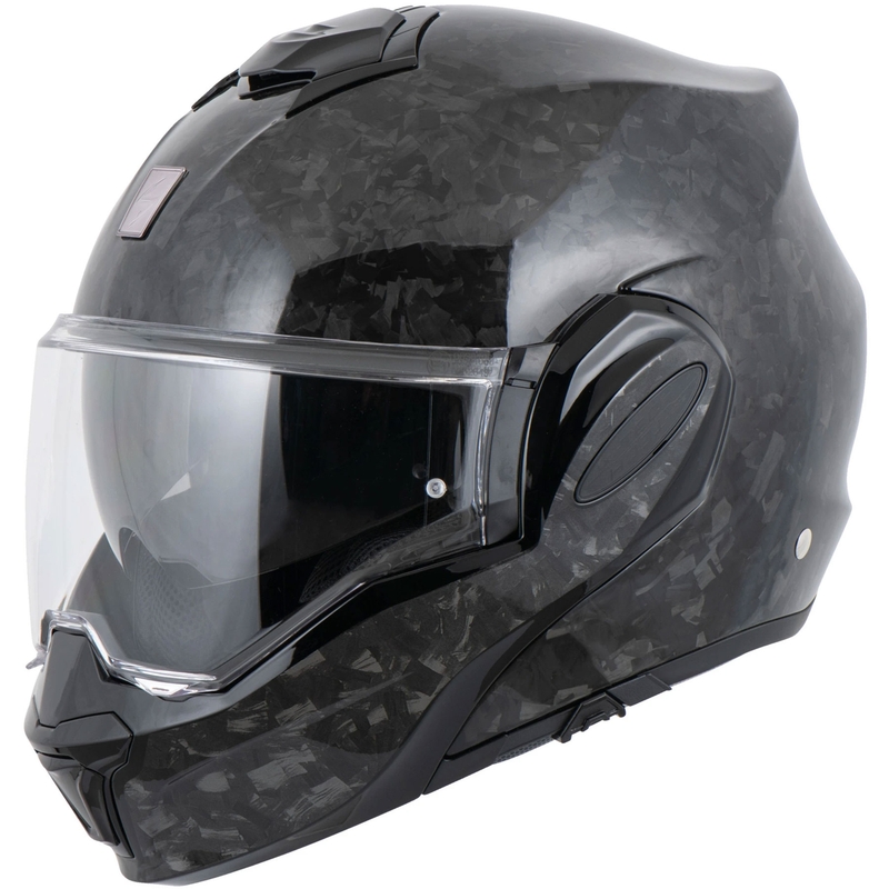 Casque de moto modulable Scorpion EXO-TECH EVO ONYX CARBON noir