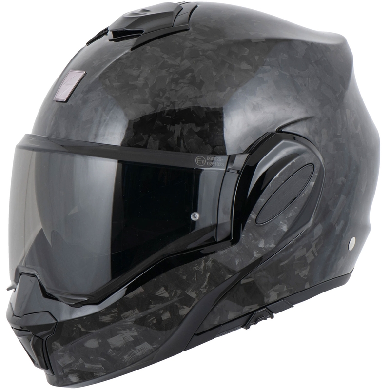 Casque de moto modulable Scorpion EXO-TECH EVO ONYX CARBON noir