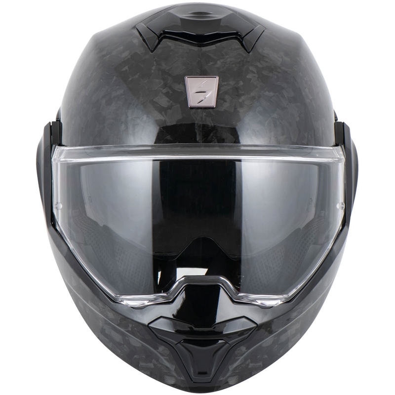 Casque de moto modulable Scorpion EXO-TECH EVO ONYX CARBON noir