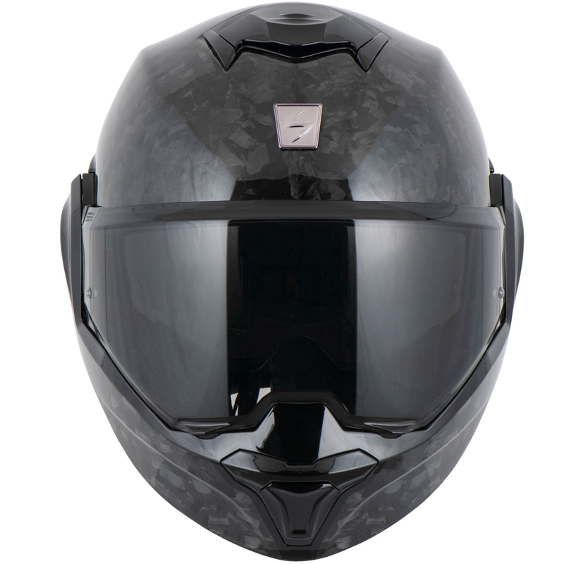 Casque de moto modulable Scorpion EXO-TECH EVO ONYX CARBON noir