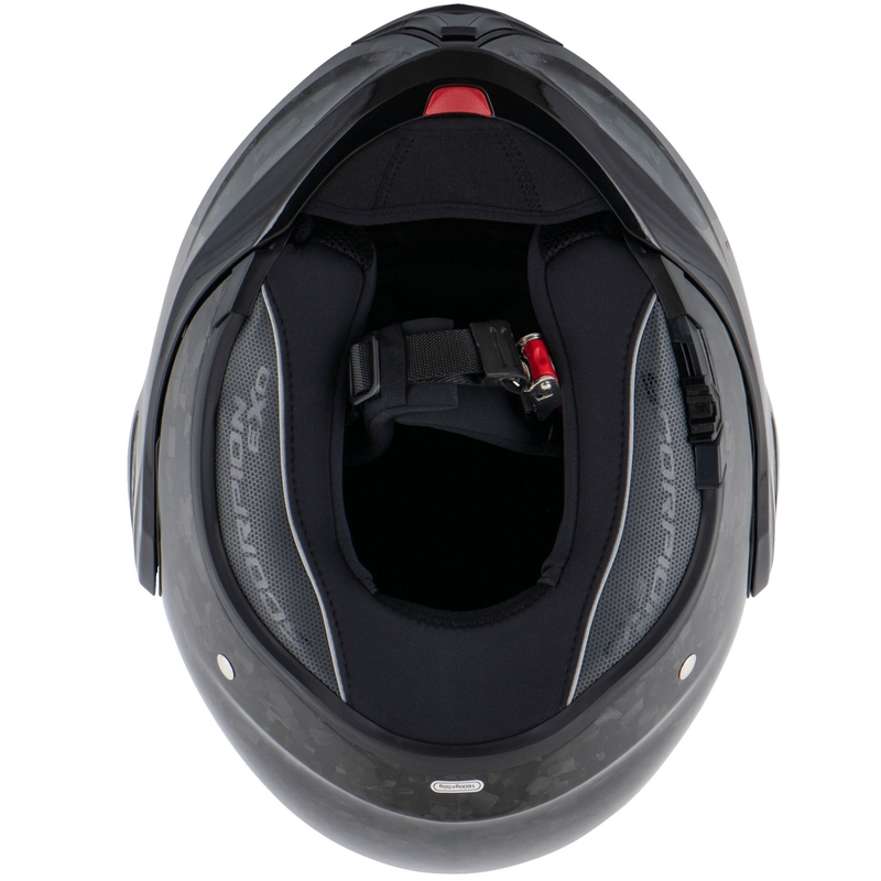 Casque de moto modulable Scorpion EXO-TECH EVO ONYX CARBON noir