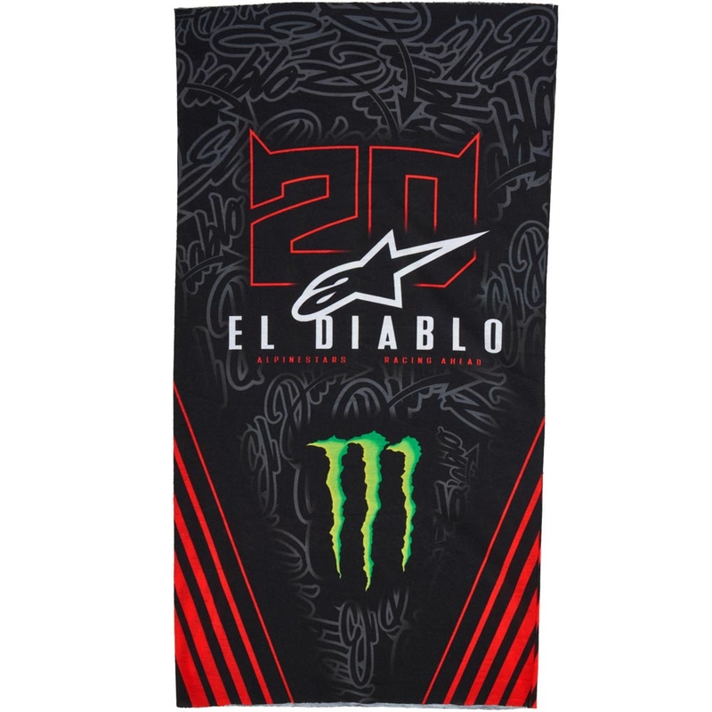 Cache-cou Alpinestars FQ20 Monster Collection Noir-Rouge fluo-Bleu-Vert
