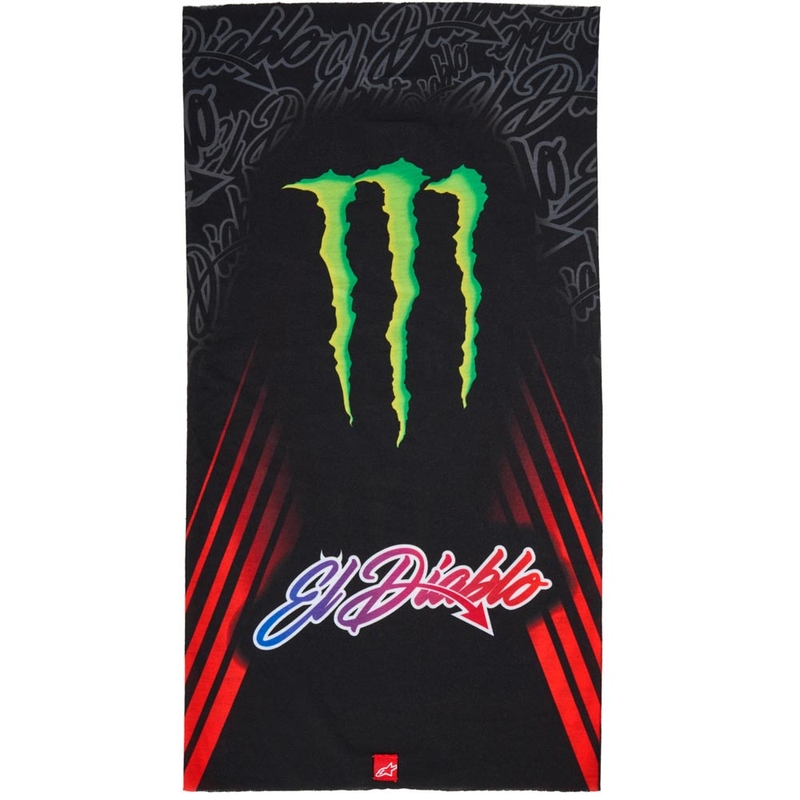 Cache-cou Alpinestars FQ20 Monster Collection Noir-Rouge fluo-Bleu-Vert