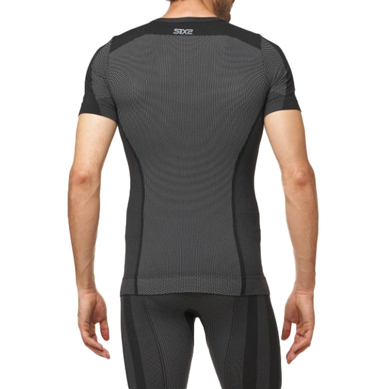 T-shirt fonctionnel à manches courtes SIXS TS1 V2 noir carbone