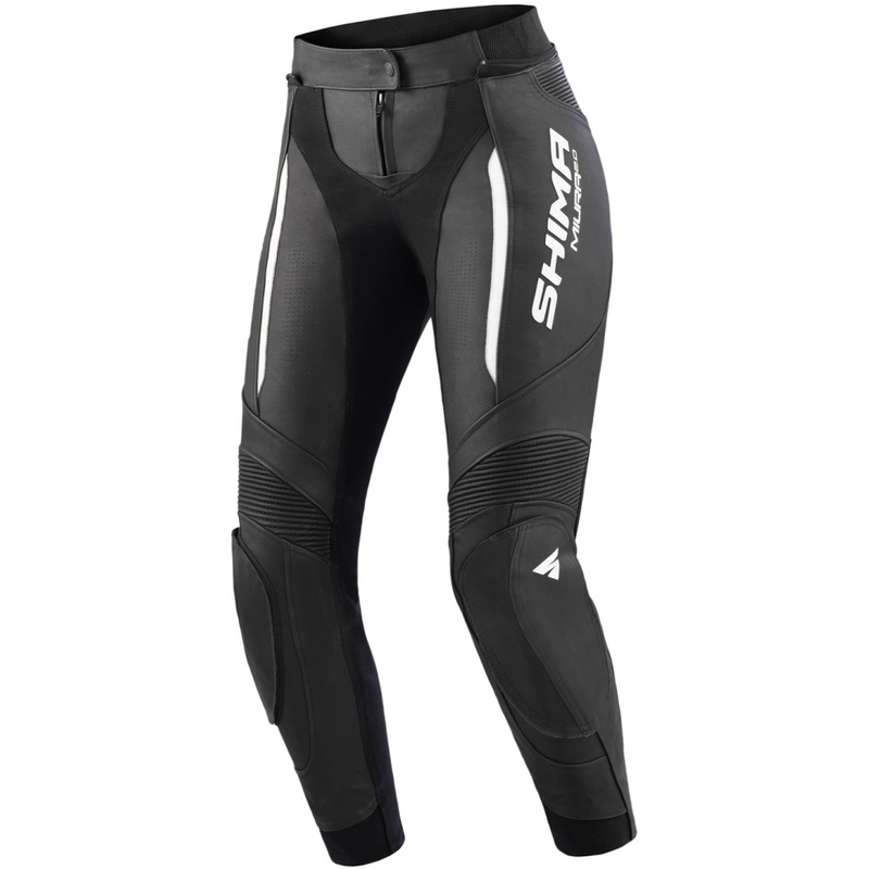 Pantalon de moto pour femme Shima Miura 2.0 noir et blanc