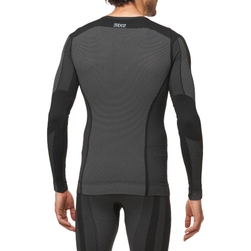 T-shirt fonctionnel à manches longues SIXS TS2 V2 noir carbone