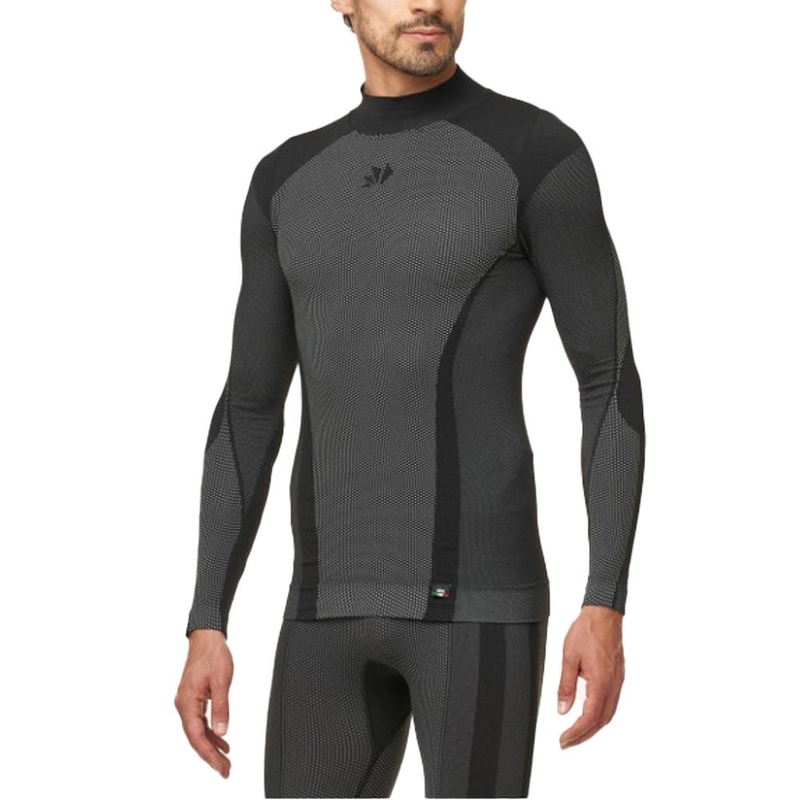T-shirt fonctionnel à manches longues SIXS TS3 V2 noir carbone