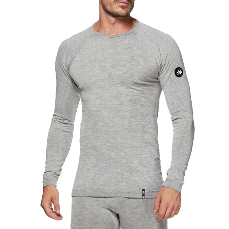 T-shirt thermique à manches longues SIXS TS2 MERINOS gris