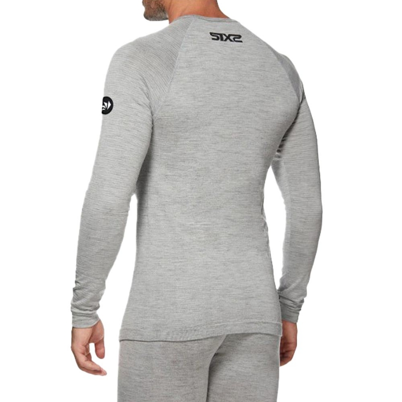 T-shirt thermique à manches longues SIXS TS2 MERINOS gris