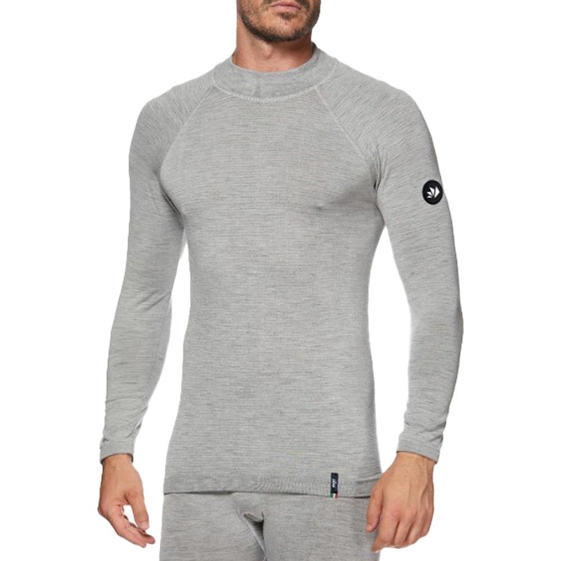 T-shirt thermique à manches longues SIXS TS3 MERINOS gris