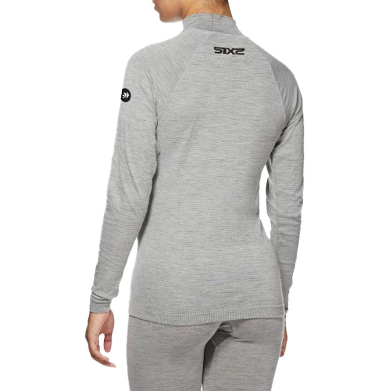 T-shirt thermique à manches longues SIXS TS3 MERINOS gris
