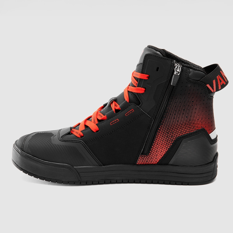 Bottes de moto Rebelhorn Vandal II noires et rouges