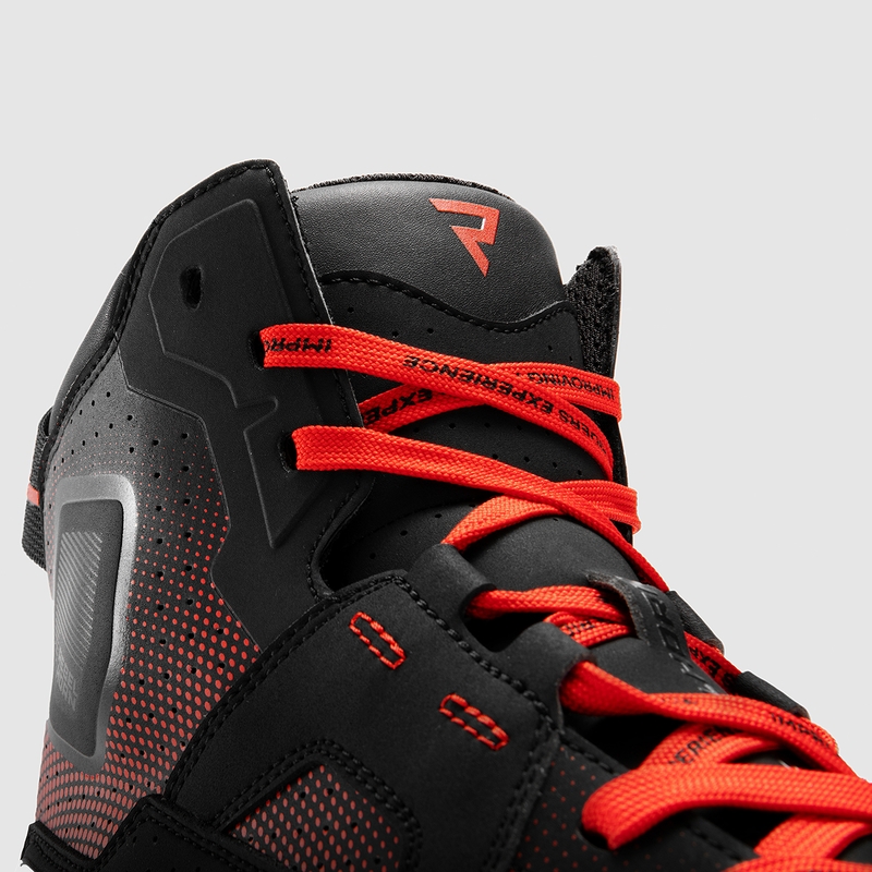 Bottes de moto Rebelhorn Vandal II noires et rouges
