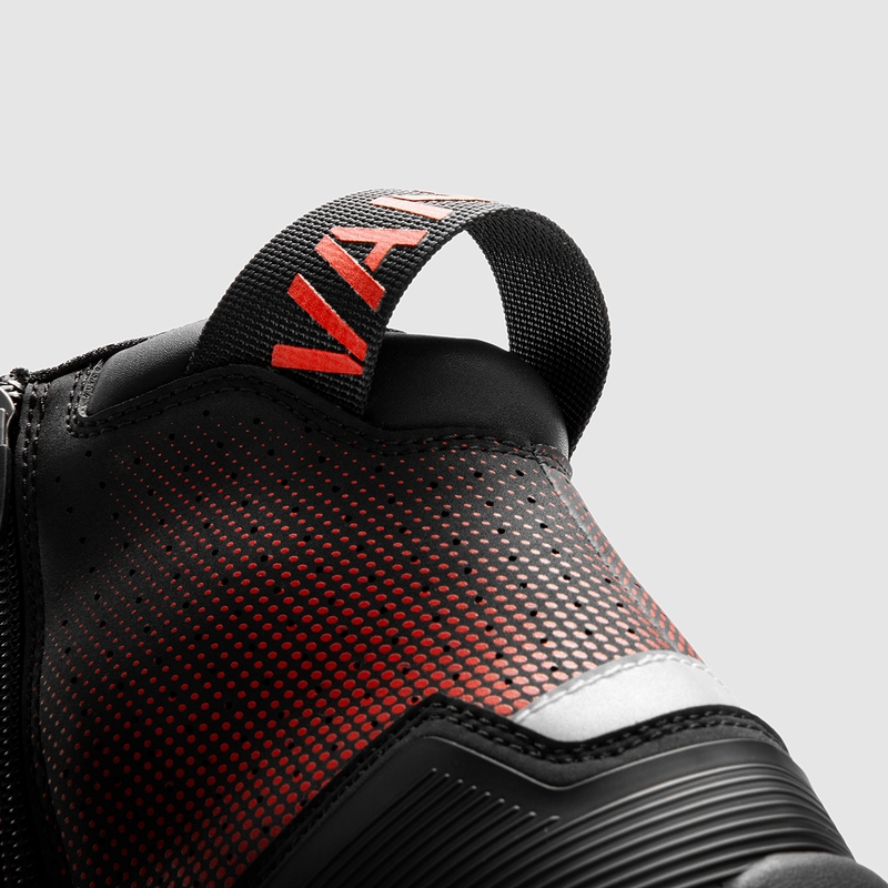 Bottes de moto Rebelhorn Vandal II noires et rouges