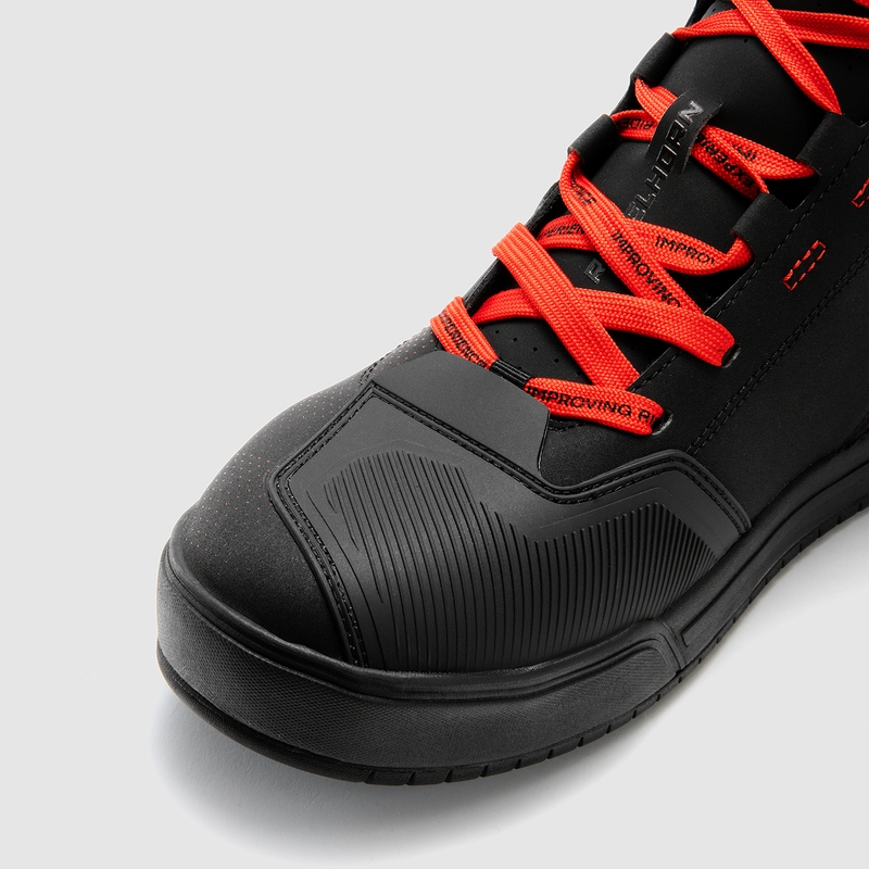 Bottes de moto Rebelhorn Vandal II noires et rouges