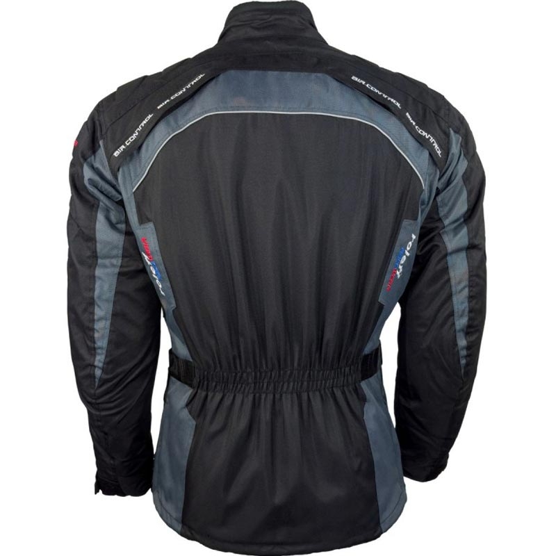 Veste de moto Roleff Liverpool noire-grise