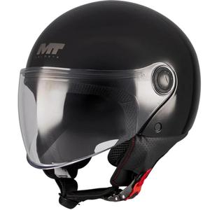 Casque de moto ouvert MT Street S Pure A1 noir