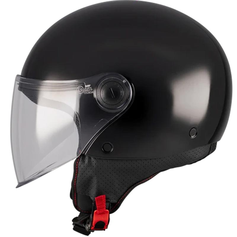 Casque de moto ouvert MT Street S Pure A1 noir