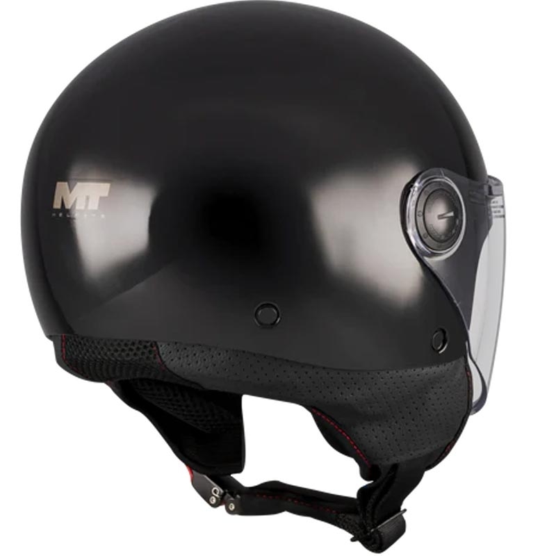 Casque de moto ouvert MT Street S Pure A1 noir
