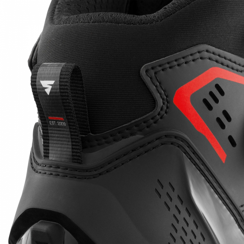 Bottes de moto Shima Enzo Air noires et rouges
