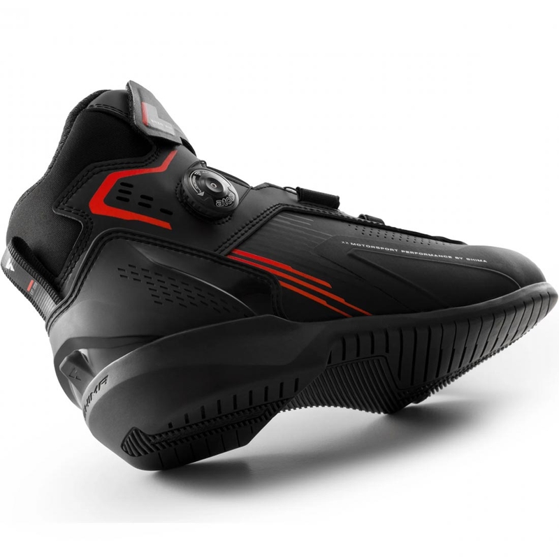 Bottes de moto Shima Enzo Air noires et rouges